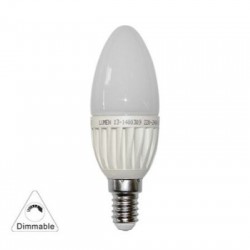 Led Candle E14 Matte 230V 3W Dimmable Cool White - adeleq