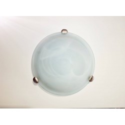 Celling lamp D250 / 1x40W / E27 - Silver - Glass alabaster alcoholic colour