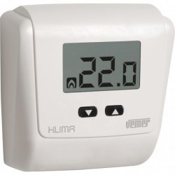 Digital thermostat wall mounting - KLIMA LCD(BATTERY) - Vemer
