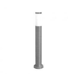 Ground Pillar Inox Lighting Fitting h45cm Φ75 E27 IP44 satin - adeleq