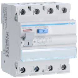 Relay leakage 4pole - AC-4P-63A/0.03 Hager