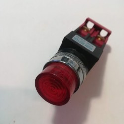 Button Red Φ22 Illuminated - IDSE-22MP 01R/NC - Camsco