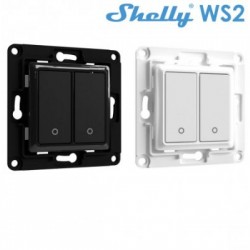 Button 2 keys Black / White - Shelly WS2