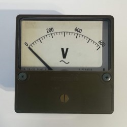 Analog Voltmeter 0-600V  / YR-12 - MITSUBISHI