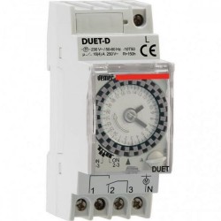 Analog timers 2mod - Daily reserve 150h - DUET-D - Vemer
