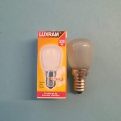 Lamp 25W indandescent  / E14 - 3000k Frosty - Freezer - LUXRAM