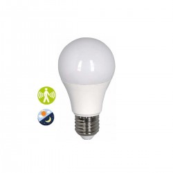 Led lamb - A60 / 10W E27 with sensor day-night - 4000K - LUX6010NW - diolamp