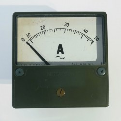 Analog ampmeter 0-50A  / YS-15 - MITSUBISHI